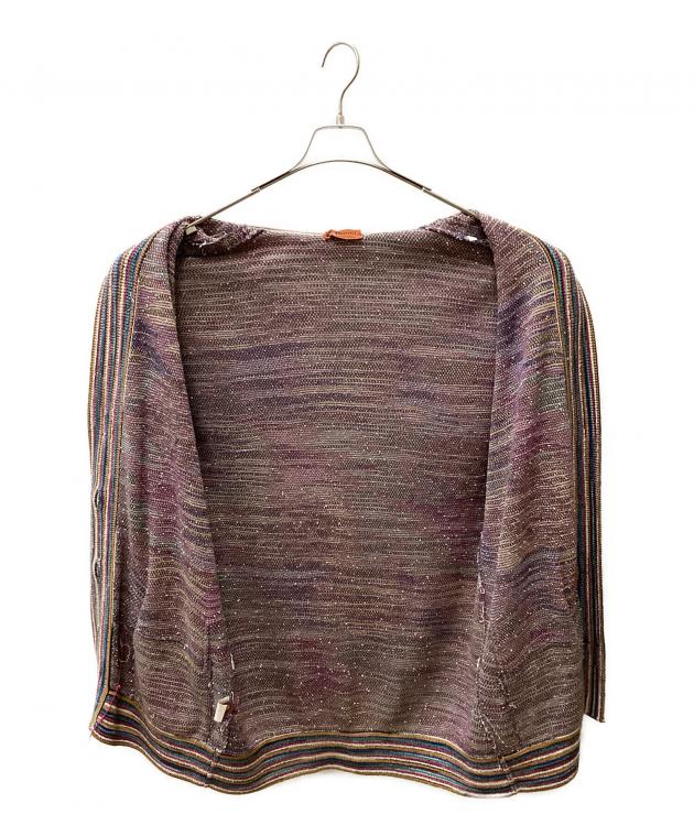 中古・古着通販】MISSONI (ミッソーニ) 厚手カーディガン マルチカラー
