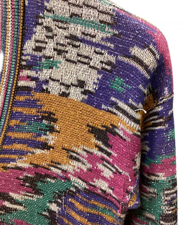 中古・古着通販】MISSONI (ミッソーニ) 厚手カーディガン マルチカラー