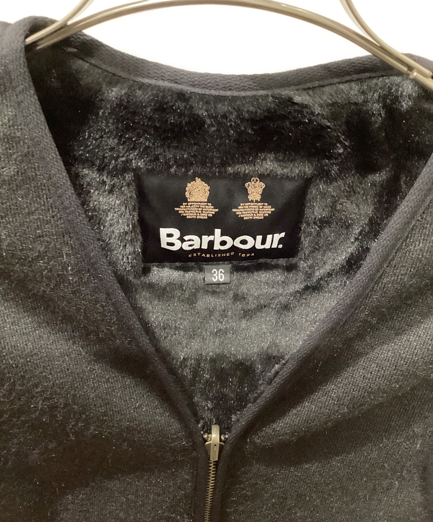 barbour バブアー ベスト フリースベスト36ブラック Barbour
