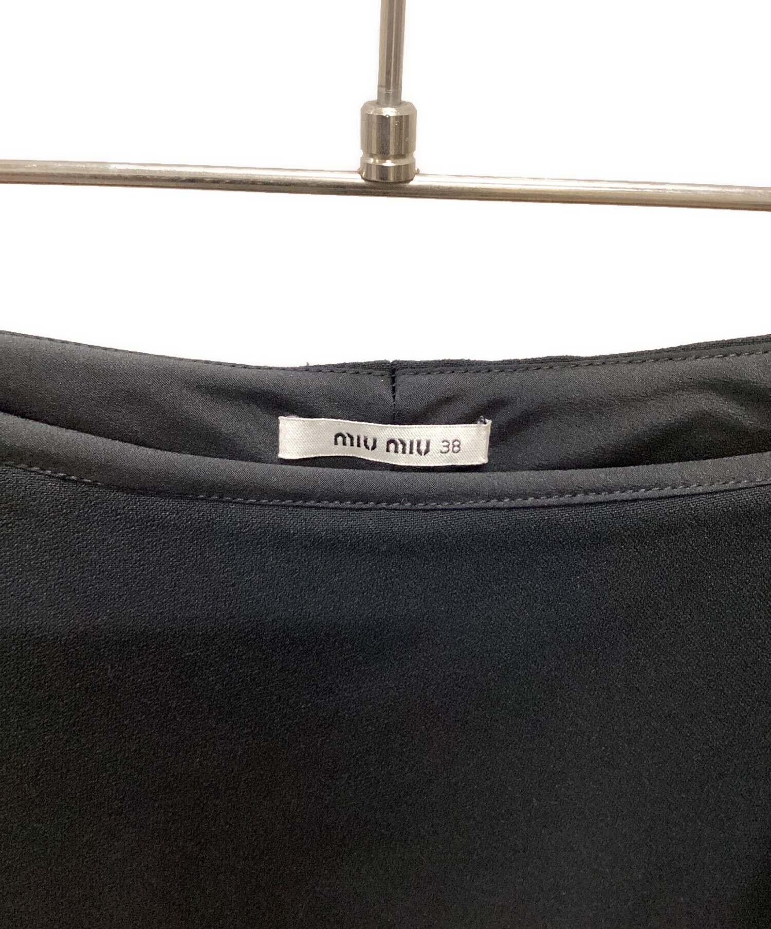 中古・古着通販】MIU MIU (ミュウミュウ) キュロットスカート ブラック