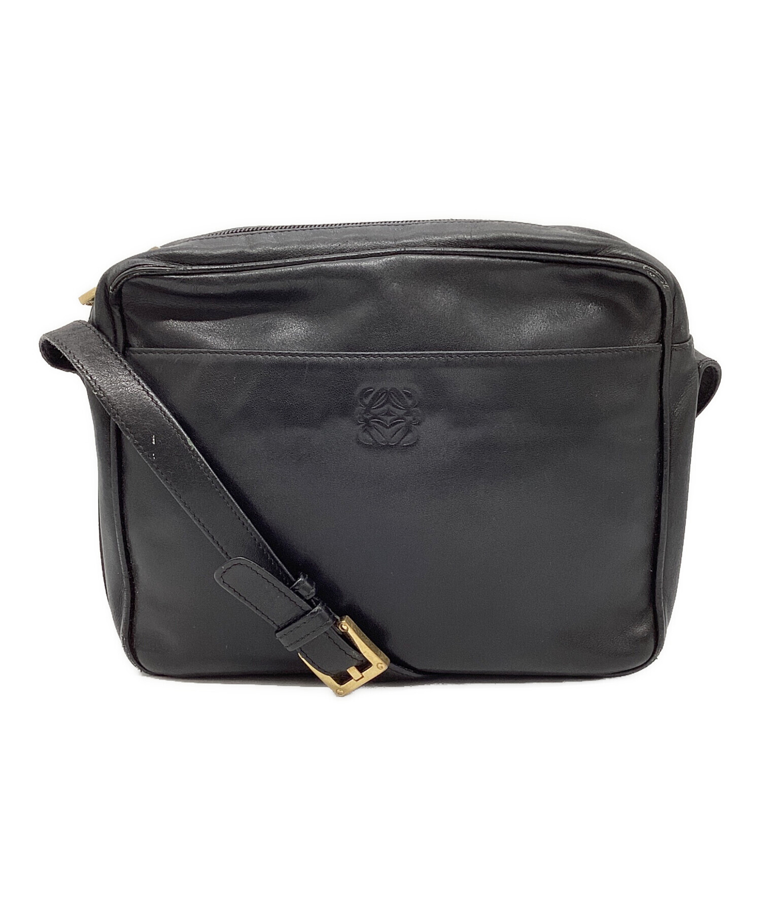 中古・古着通販】LOEWE (ロエベ) OLD LOEWE ショルダーバッグ ブラック