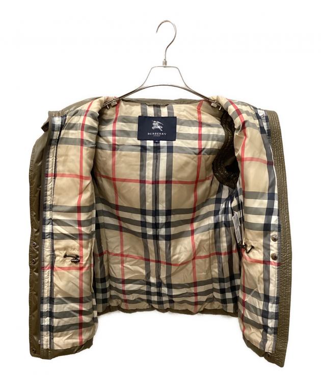 中古・古着通販】BURBERRY (バーバリー) ダウンジャケット カーキ 