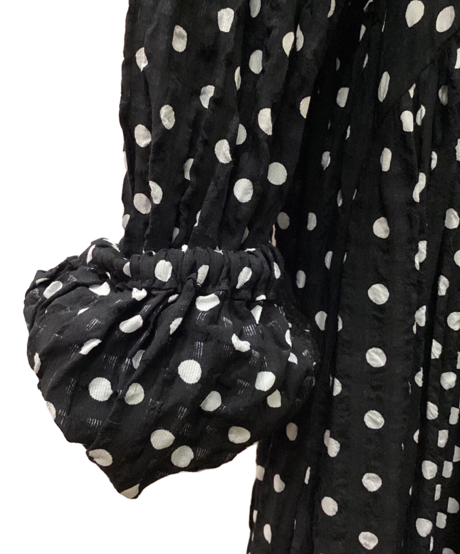 中古・古着通販】BEARDSLEY (ビアズリー) ドットギャザーワンピース