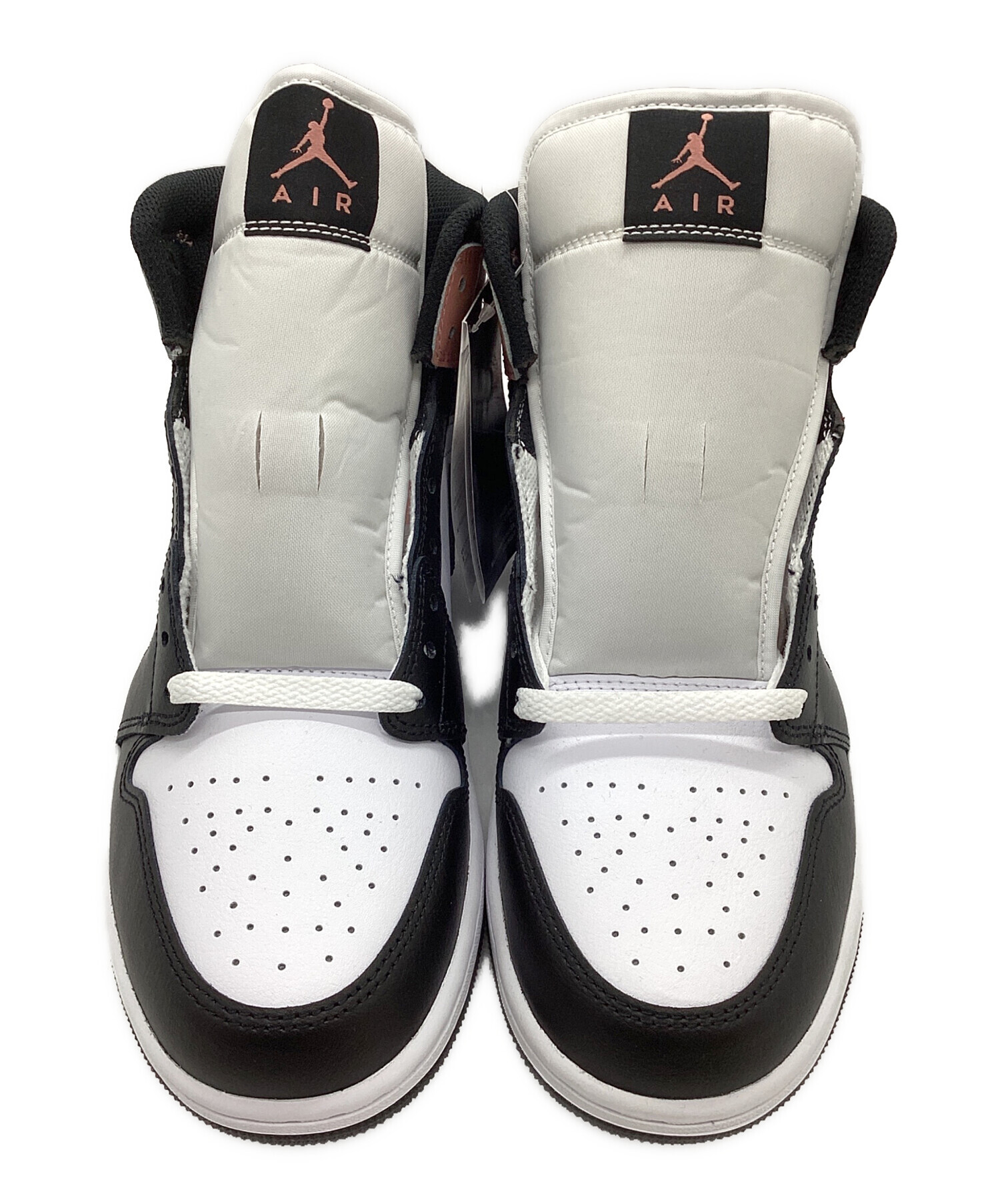中古・古着通販】NIKE (ナイキ) AIR JORDAN 1 MID WHITE/BLACK/PINK 