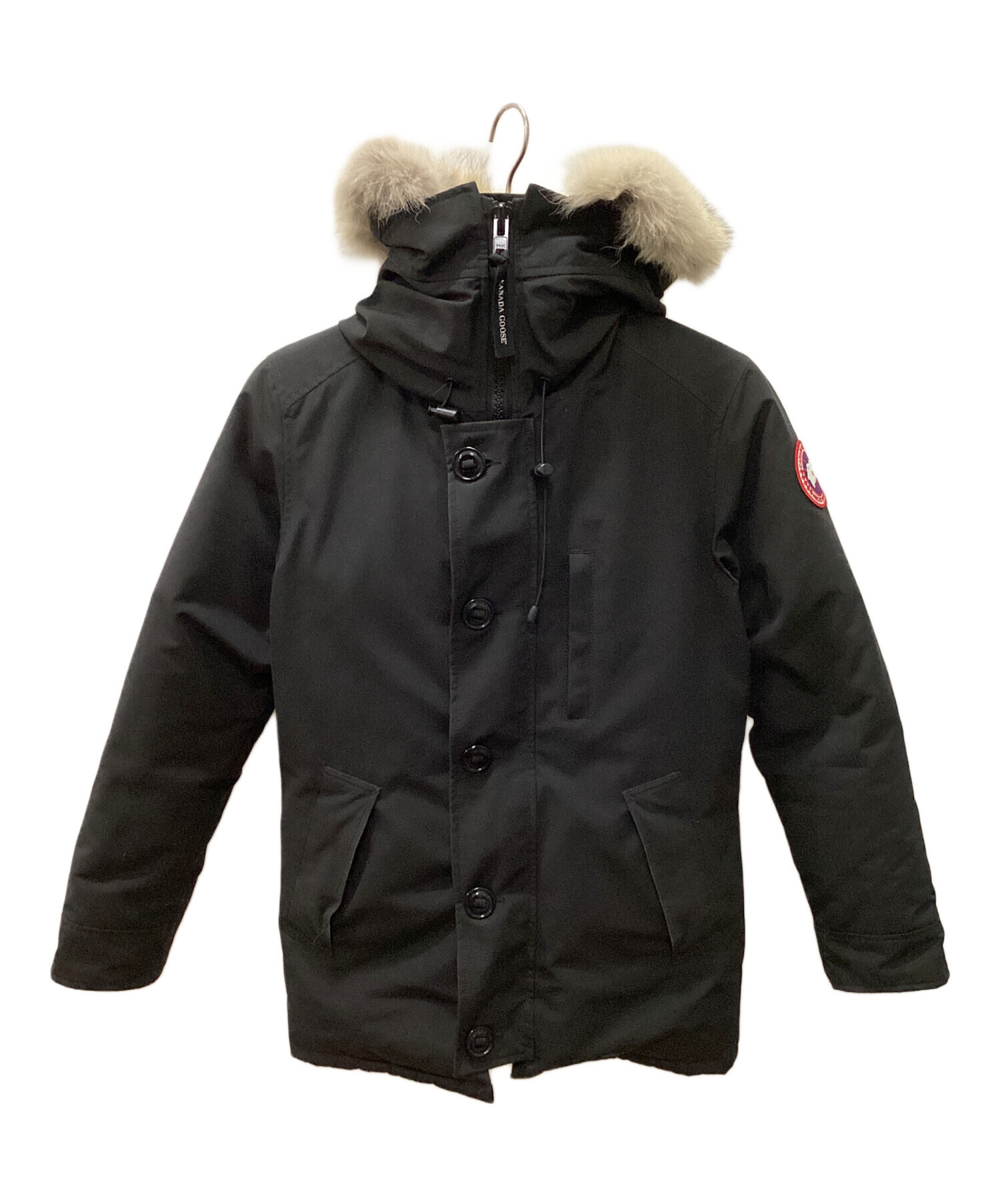 〇美品〇カナダグース ジャスパー黒 サイズM ファー付 ※送料無料 