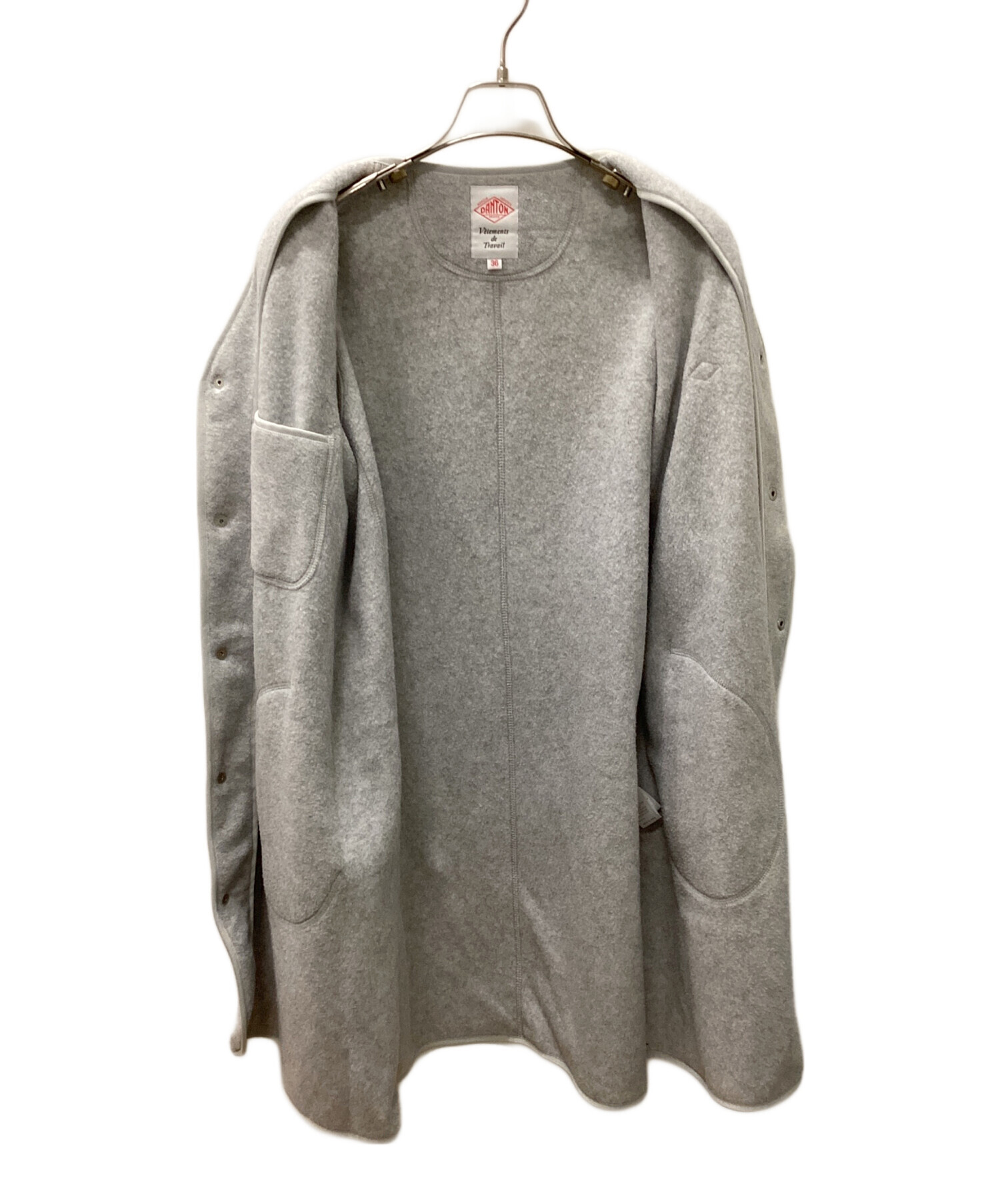 中古・古着通販】DANTON (ダントン) Vネックフリースロングジャケット