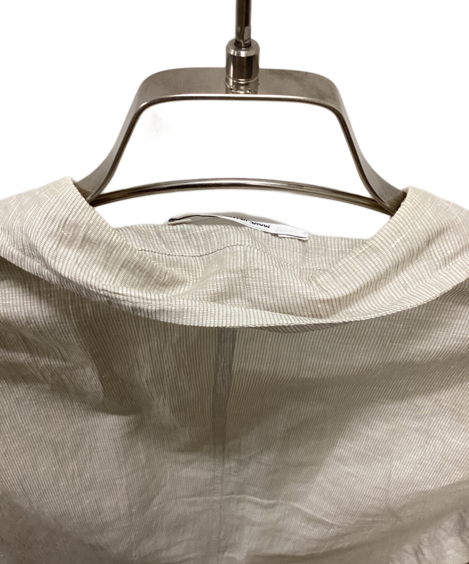 中古・古着通販】HERMES (エルメス) リネンコットン クレープ 段返り3B