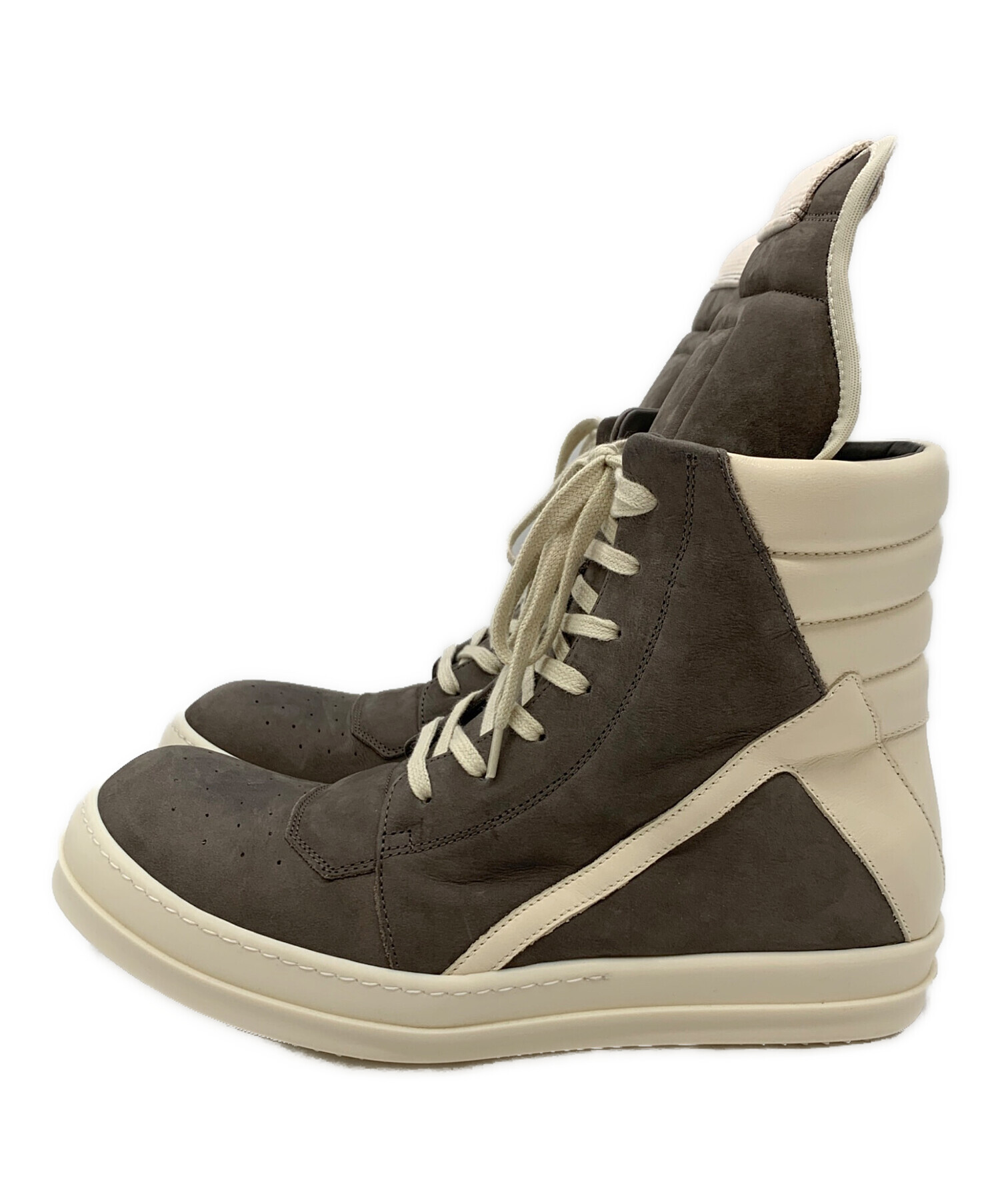 中古・古着通販】RICK OWENS (リックオウエンス) GEO BASKET グレー