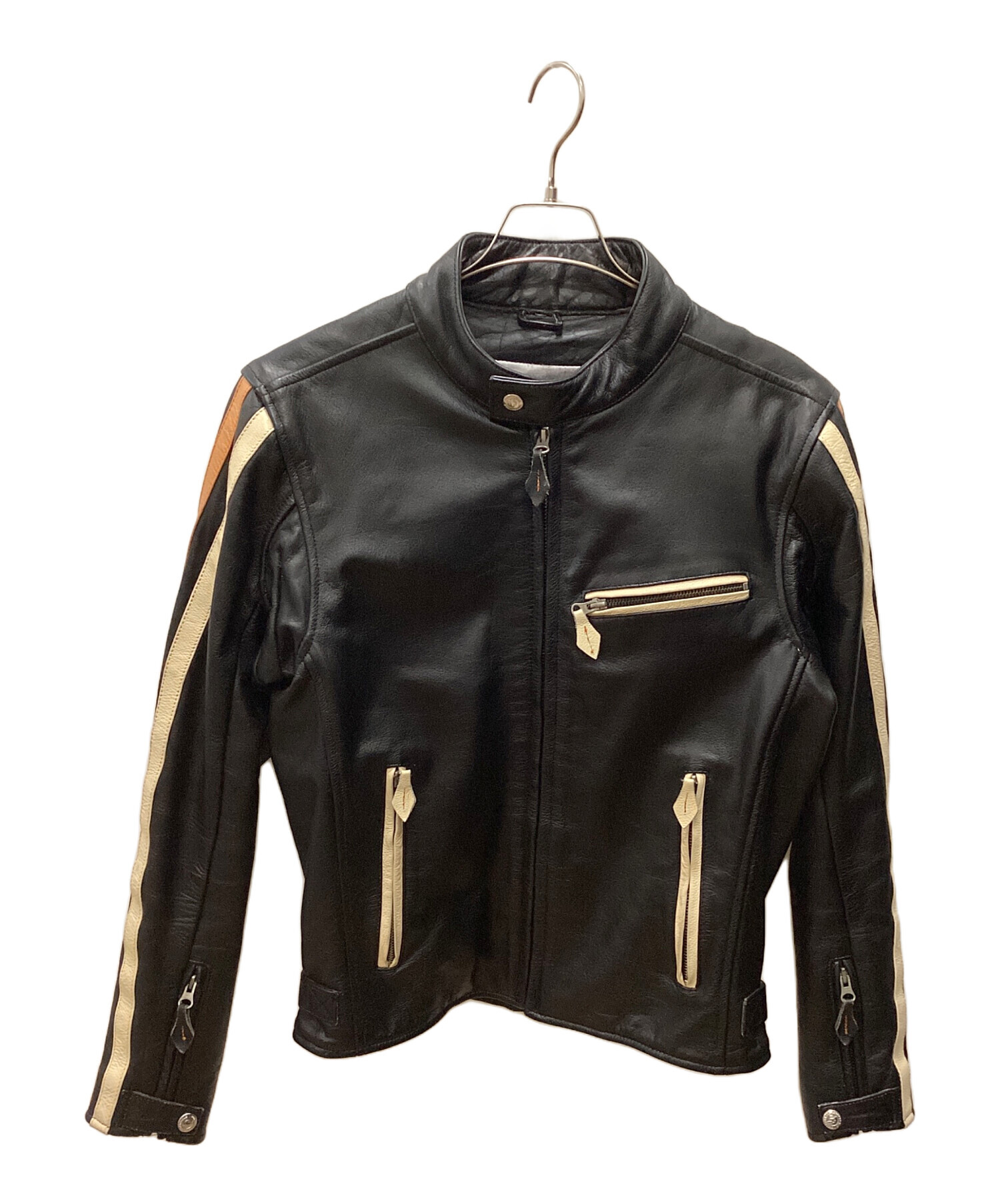 Moto-Field シングルレザーライダースジャケット 中古・古着通販】MOTO-FIELD (モト フィールド) シングルライダース