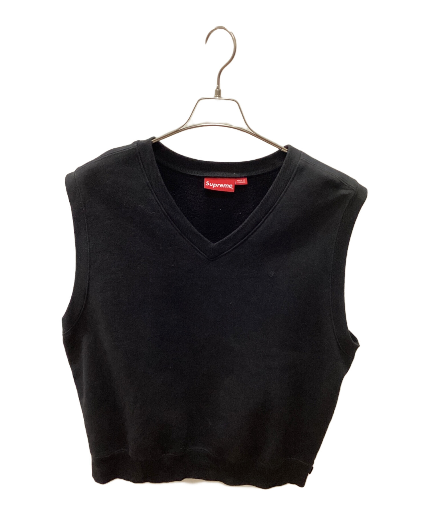 中古・古着通販】SUPREME (シュプリーム) スウェットベスト ブラック