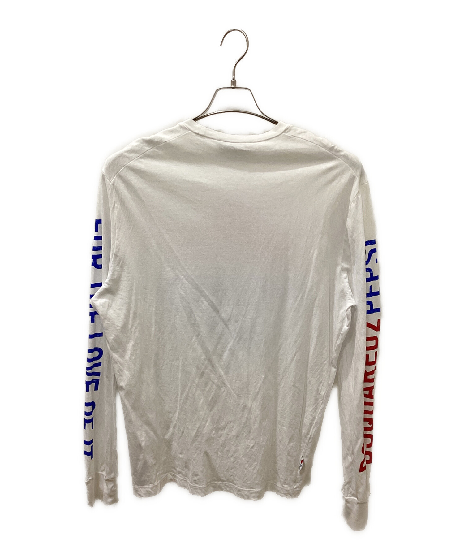 DSQUARED2 長袖カットソー L DSQUARED2 (ディースクエアード) ペプシコラボ長袖カットソー ホワイト サイズ:L