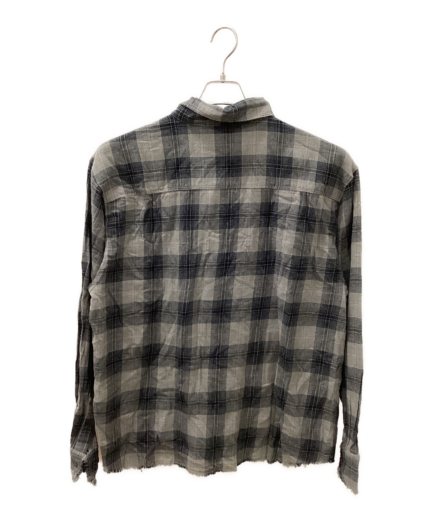 中古・古着通販】9090 (9090) 長袖シャツ グレー サイズ:XL 未使用品