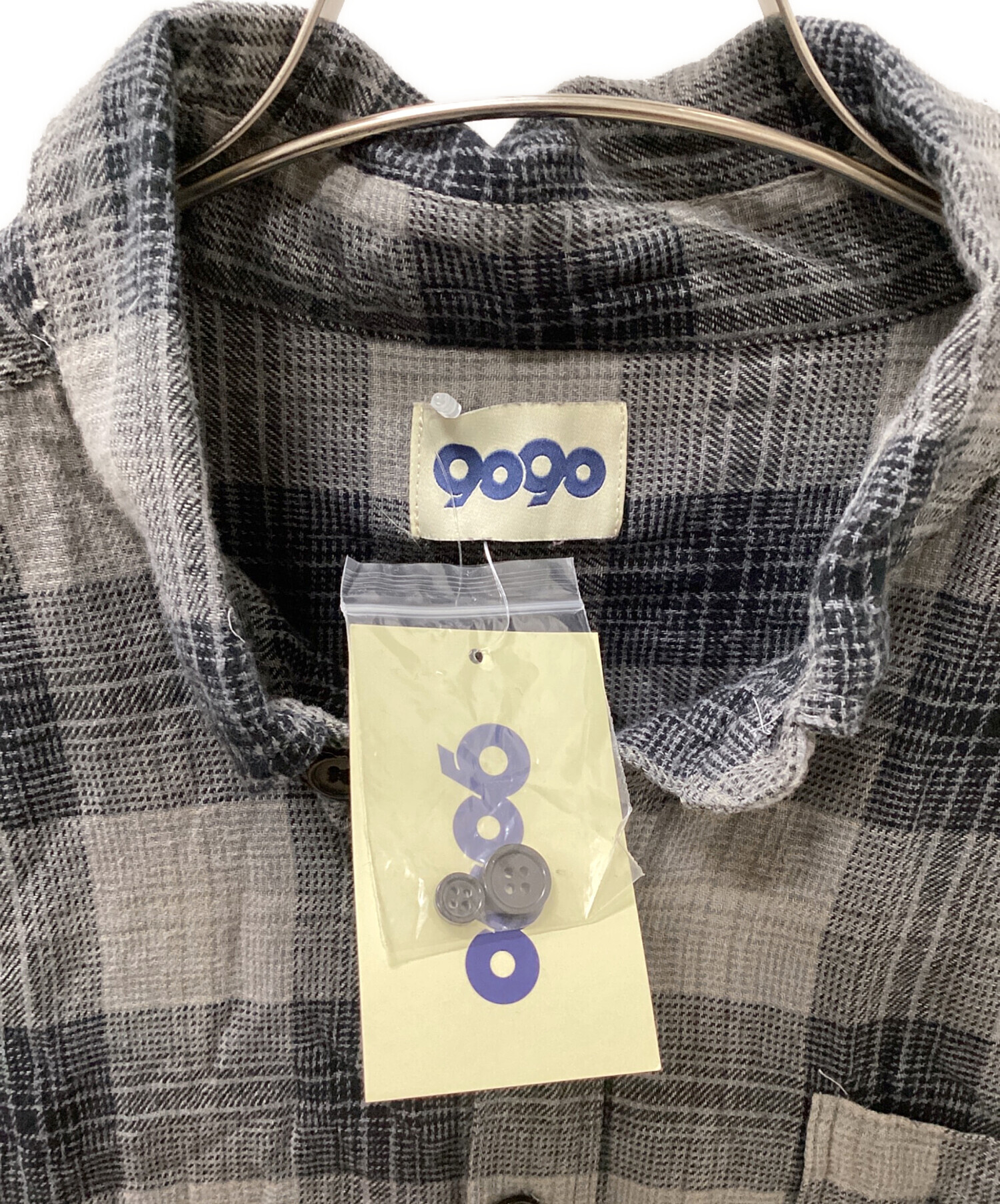 中古・古着通販】9090 (9090) 長袖シャツ グレー サイズ:XL 未使用品