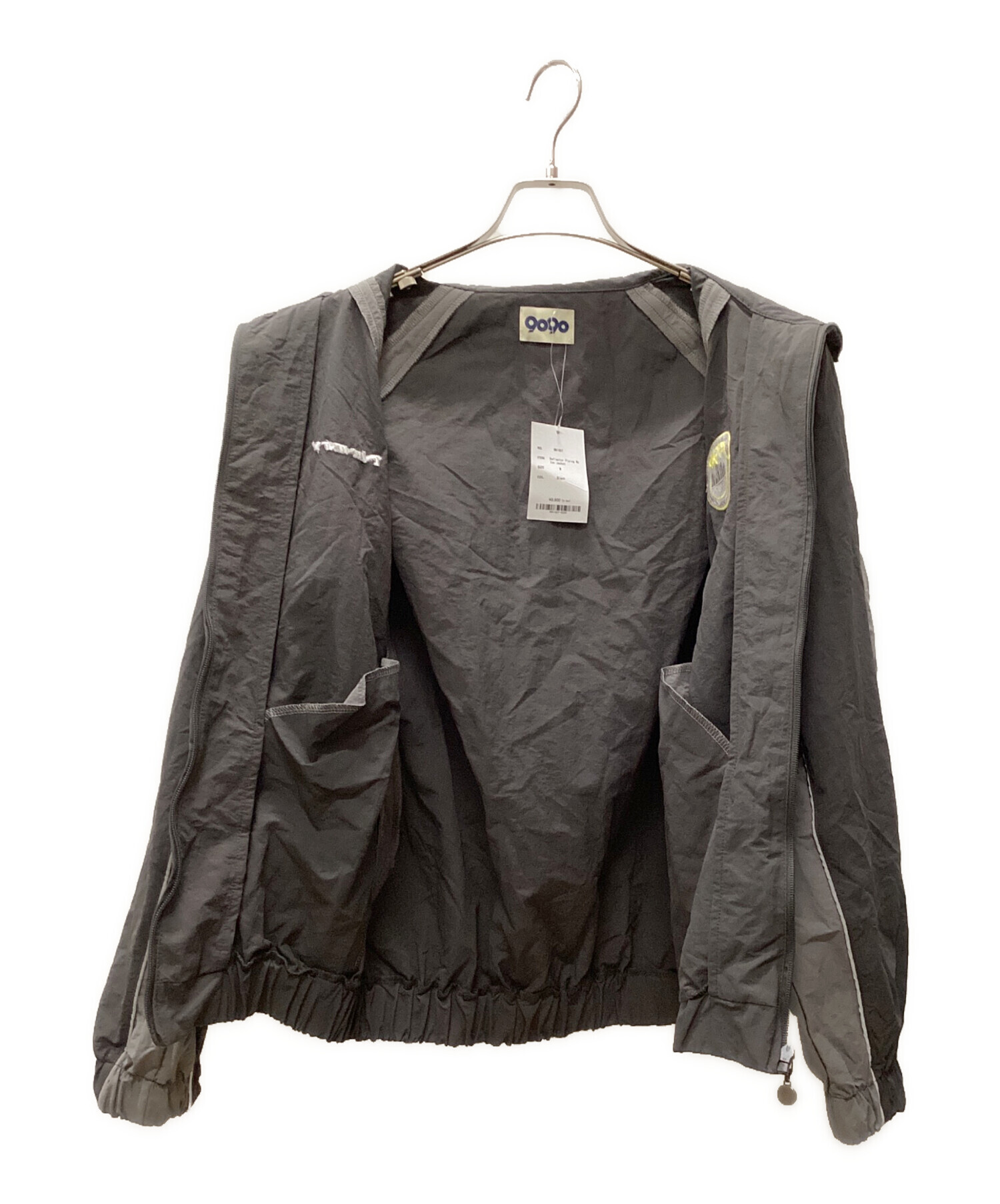 中古・古着通販】9090 (9090) ナイロンジャケット グレー サイズ:M 未