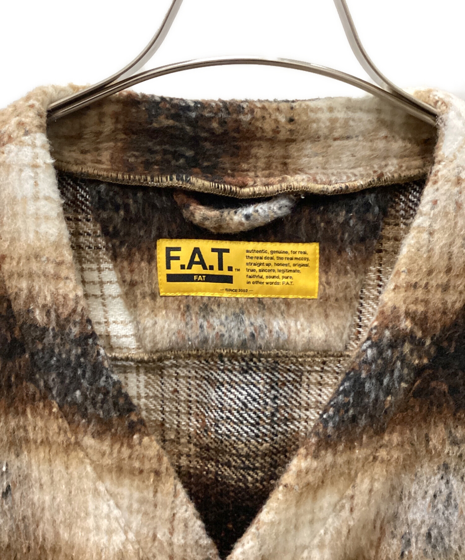 中古・古着通販】FAT (エフエーティー) SHAGGYGAN ブラウン サイズ:FAT