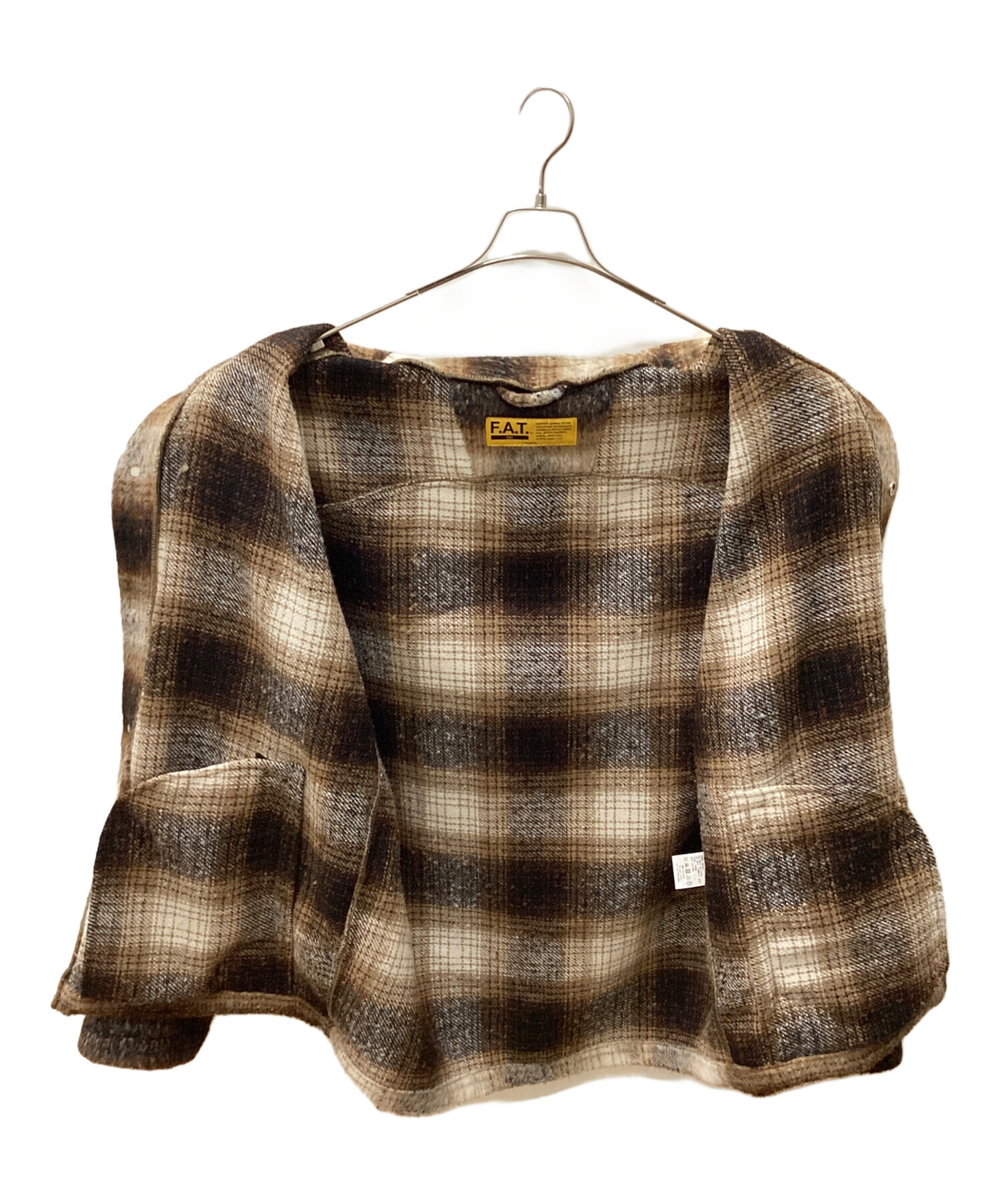 中古・古着通販】FAT (エフエーティー) SHAGGYGAN ブラウン サイズ:FAT