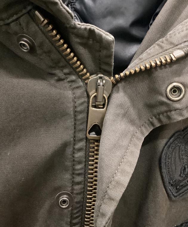 DIESEL BLACK GOLD モッズコート サイズ38 DIESEL BLACK GOLD ディーゼル ブラック ゴールド スタッズ レザー