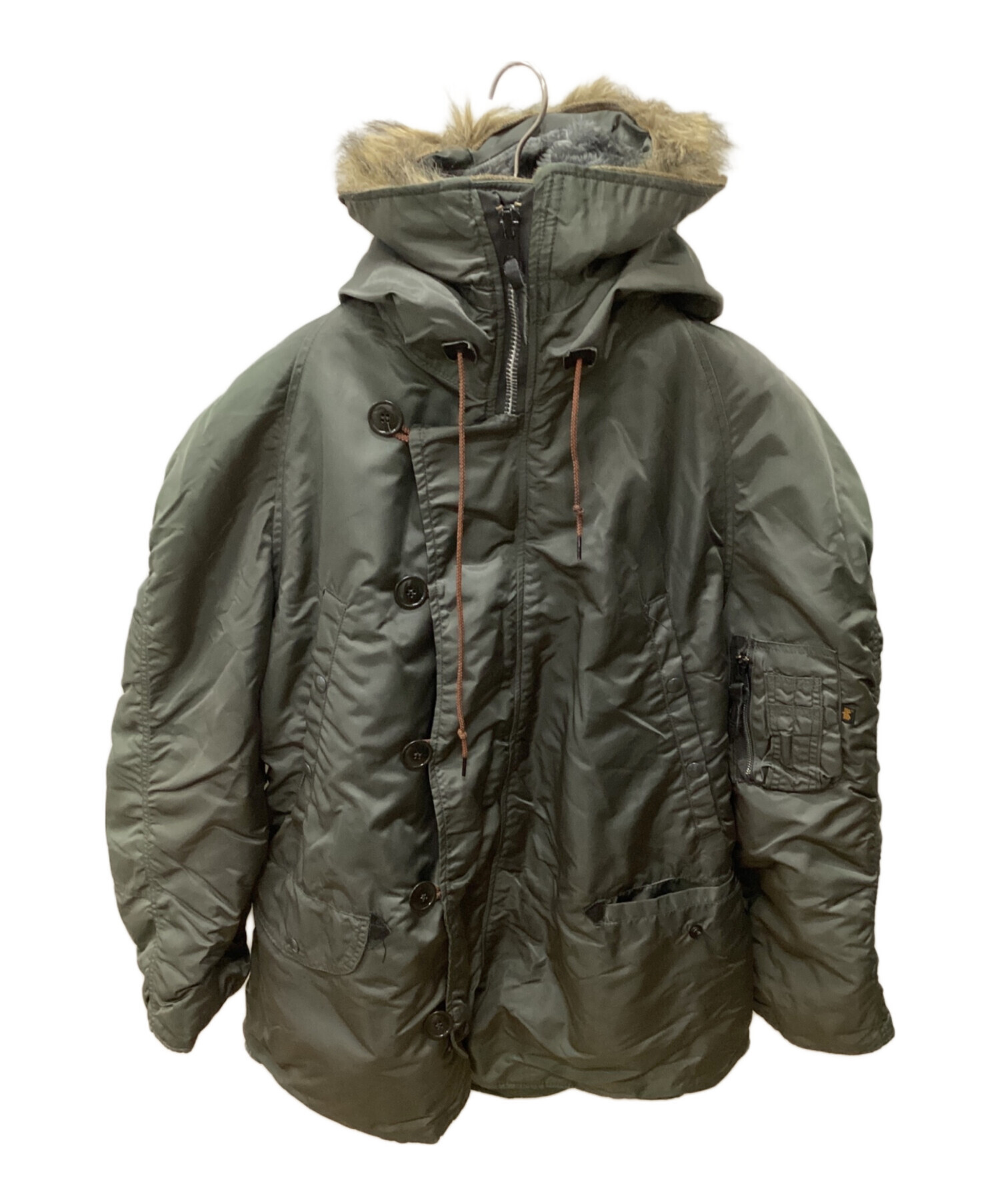 中古・古着通販】ALPHA (アルファ) N-3Bタイプコート カーキ サイズ:L