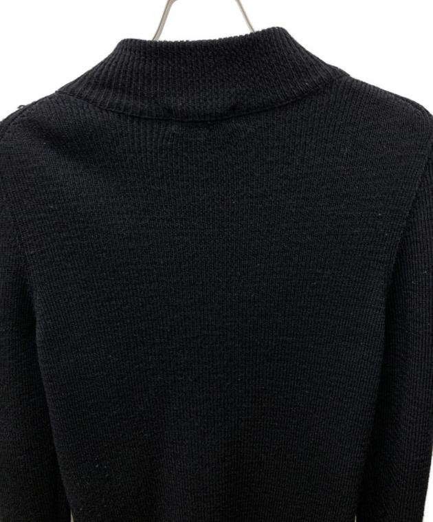 中古・古着通販】Y's (ワイズ) ジップニットジャケット ブラック