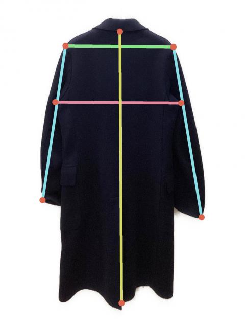 中古・古着通販】eleventy (イレブンティ) Pコート ネイビー サイズ:46