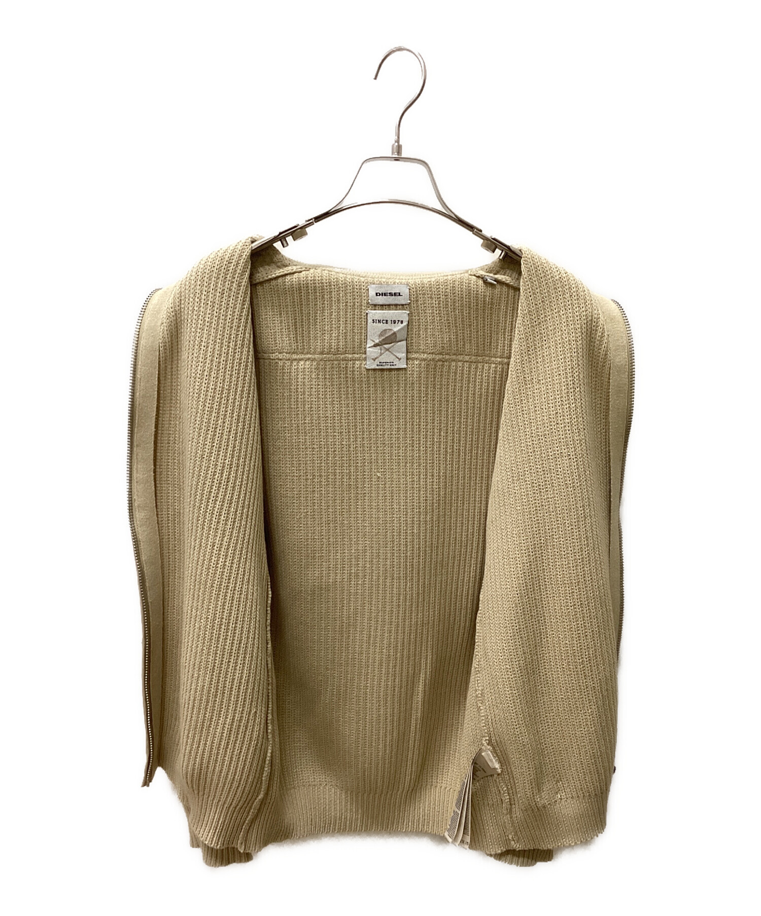 中古・古着通販】DIESEL (ディーゼル) ドライバーズニット ベージュ