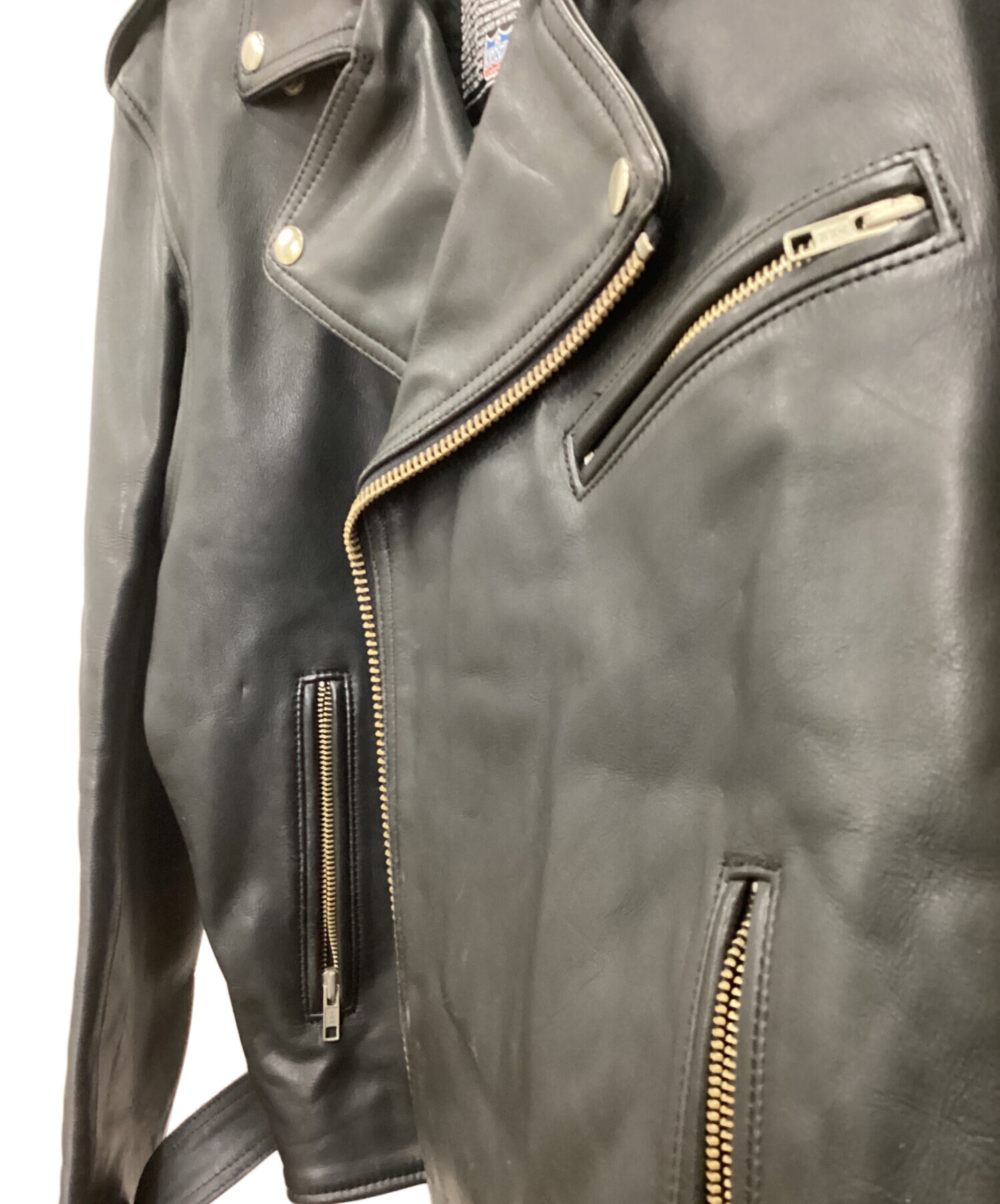 中古・古着通販】KADOYA (カドヤ) レザーライダースジャケット