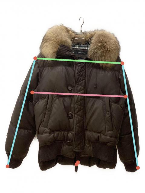 DSQUARED2 / ラムレザー コヨーテファー付 ジャケット【定価65万】 DSQUARED2 / ラムレザー コヨーテファー付 ジャケット【定価65万】