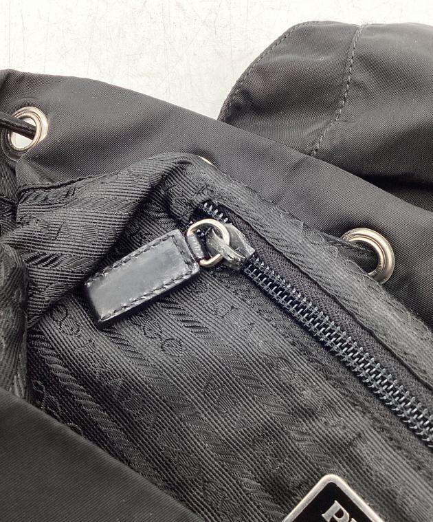 PRADA ブラックナイロンリュック　傷有 中古・古着通販】PRADA (プラダ) ナイロンリュック ブラック｜ブランド