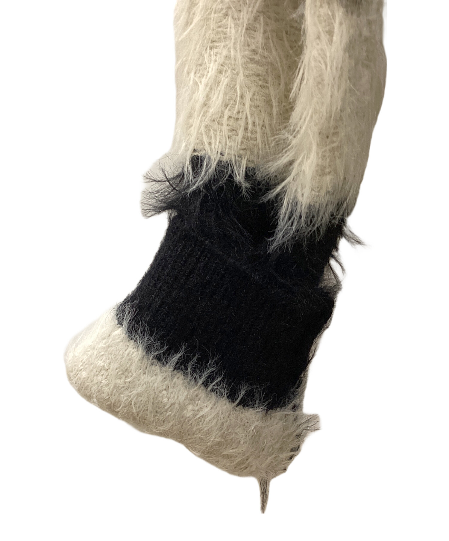 中古・古着通販】glamb (グラム) ファジーボーダーカーディガン