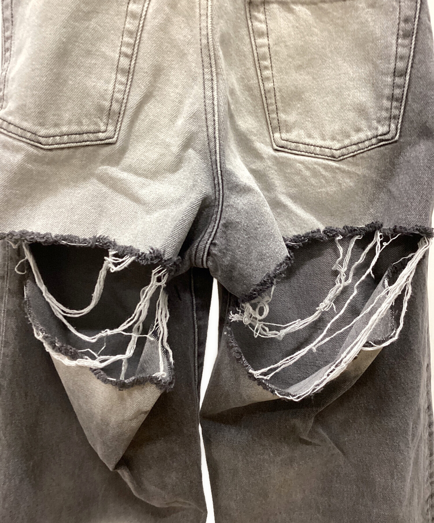 中古・古着通販】melt the lady (メルトザレディ) ダメージ加工デニム