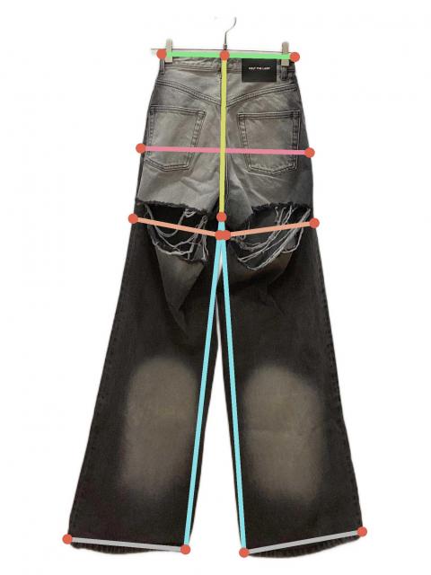 中古・古着通販】melt the lady (メルトザレディ) ダメージ加工デニム