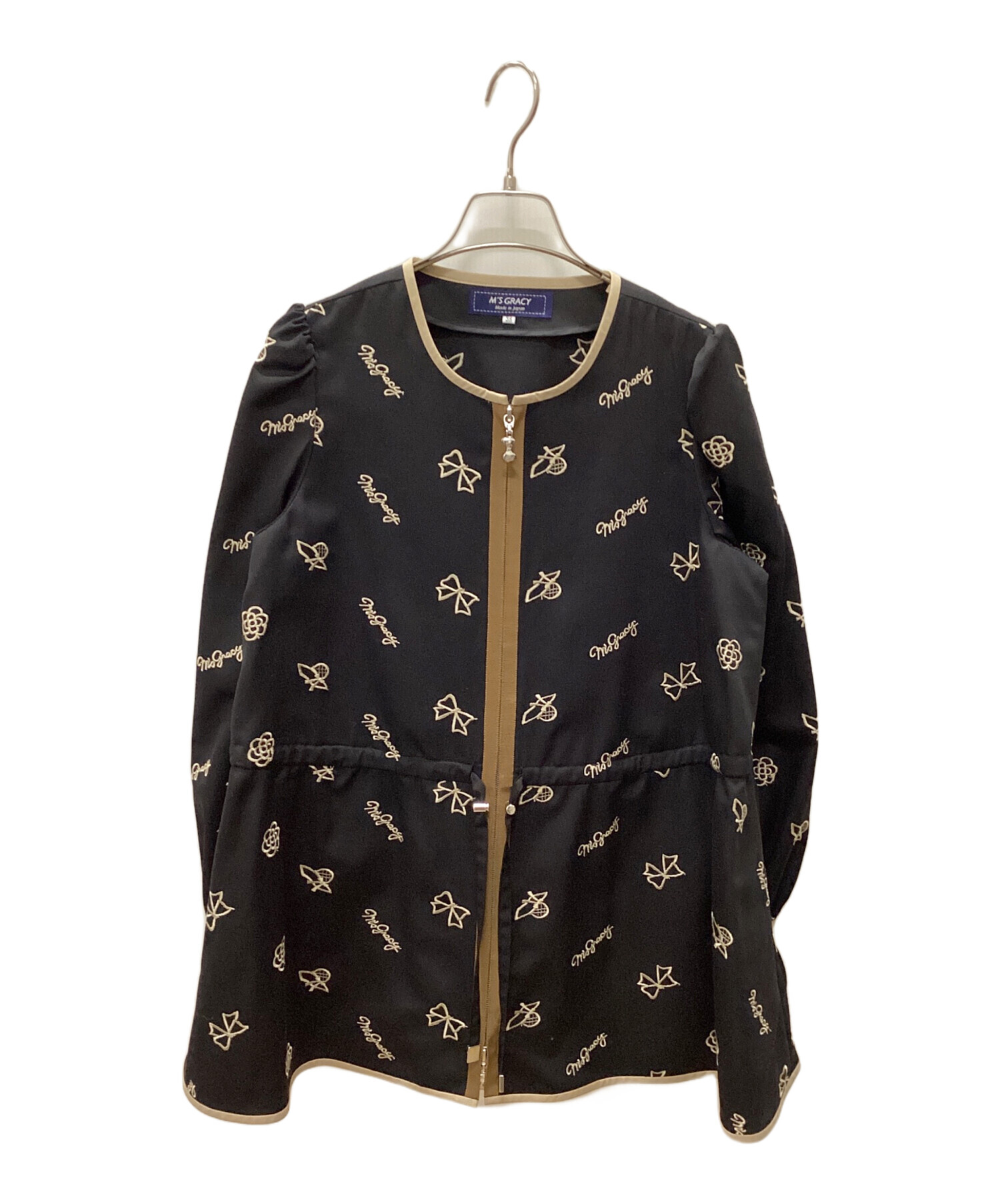 【未使用　タグ付き】エムズグレイシー　ジャケット　花柄刺繍　カメリアジップ　38 中古・古着通販】M'S GRACY (エムズグレイシー) カメリア刺繍