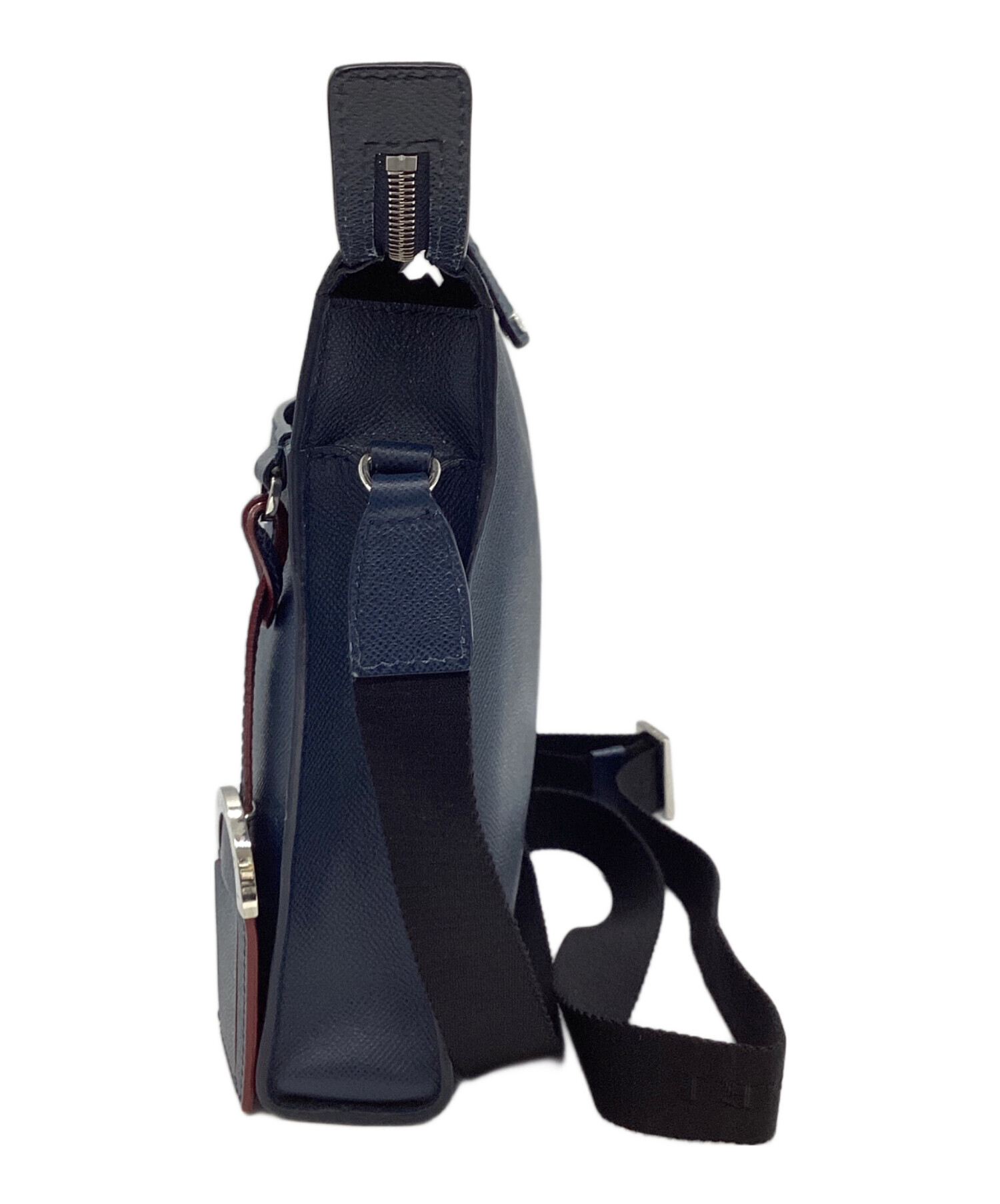 中古・古着通販】BVLGARI (ブルガリ) メッセンジャーバッグ ネイビー