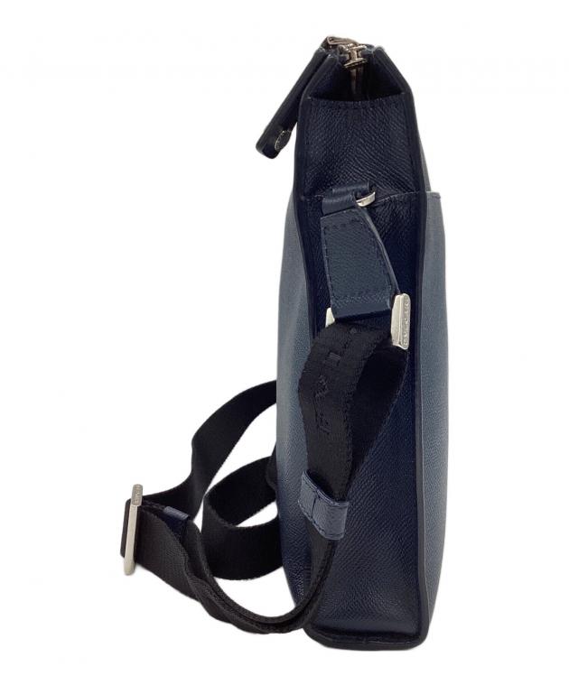中古・古着通販】BVLGARI (ブルガリ) メッセンジャーバッグ ネイビー