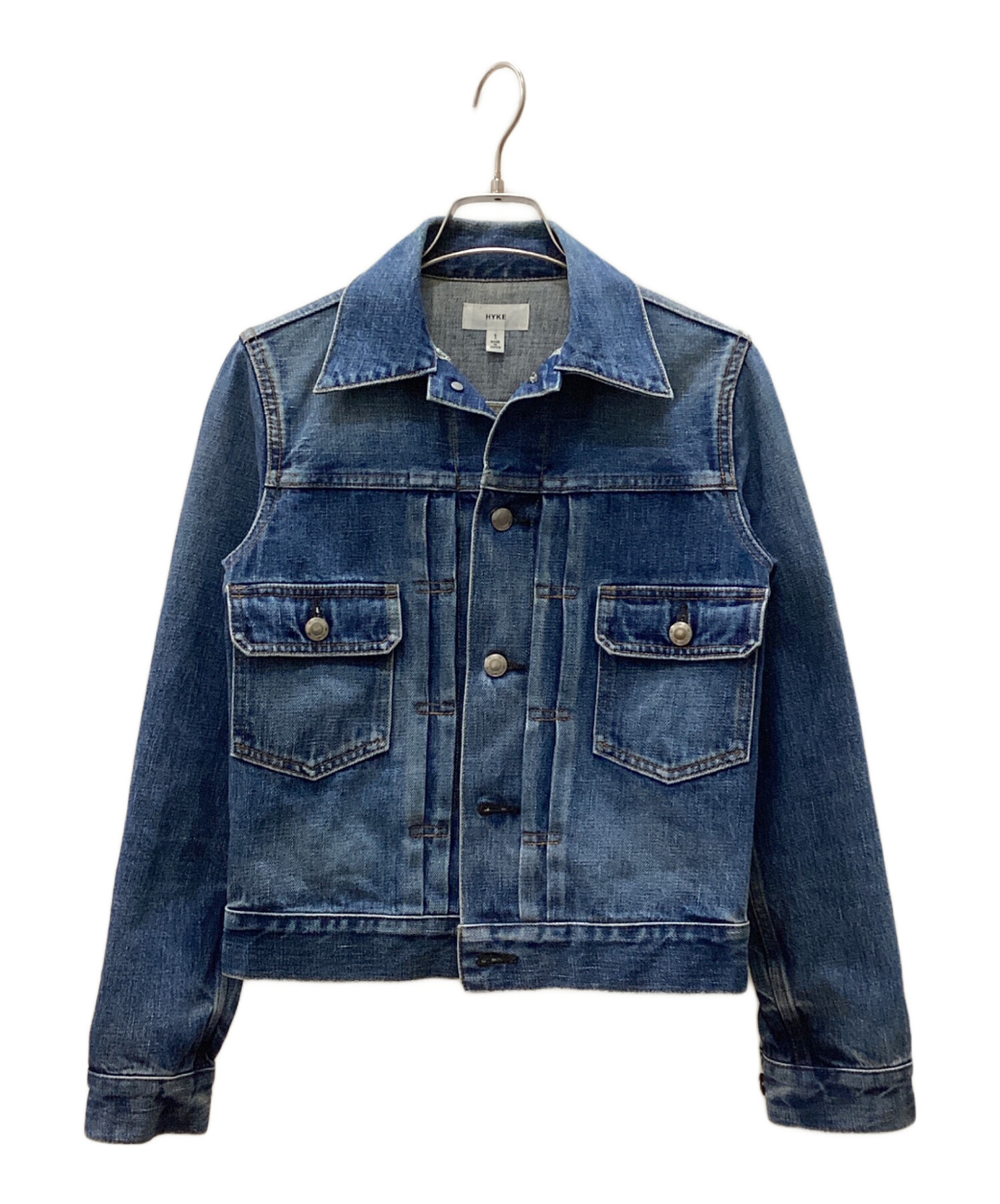HYKE ハイク デニムジャケット サイズ1 中古・古着通販】HYKE (ハイク) デニムジャケット インディゴ サイズ:1