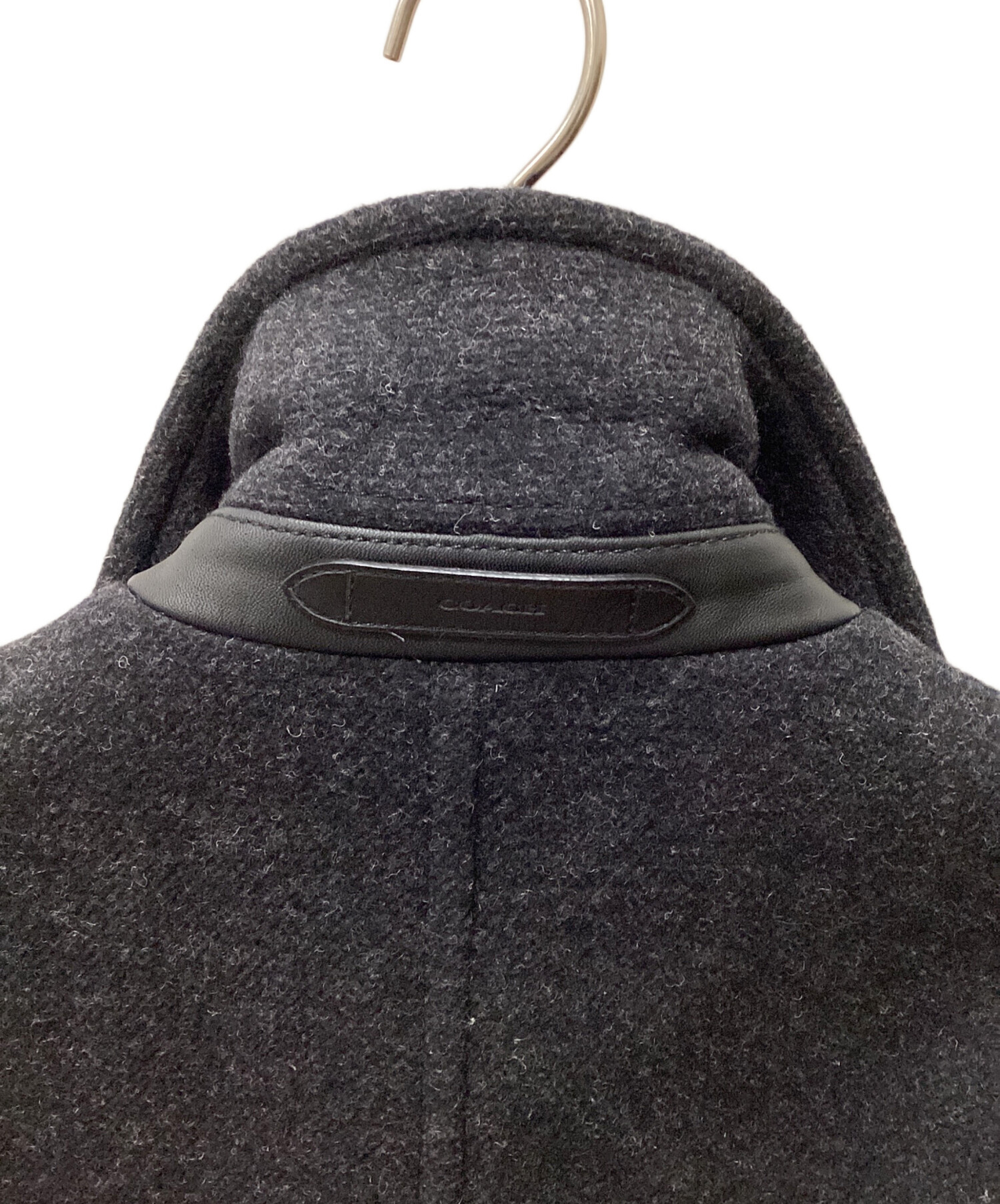 中古・古着通販】COACH (コーチ) コート ブラック×グレー サイズ:XS
