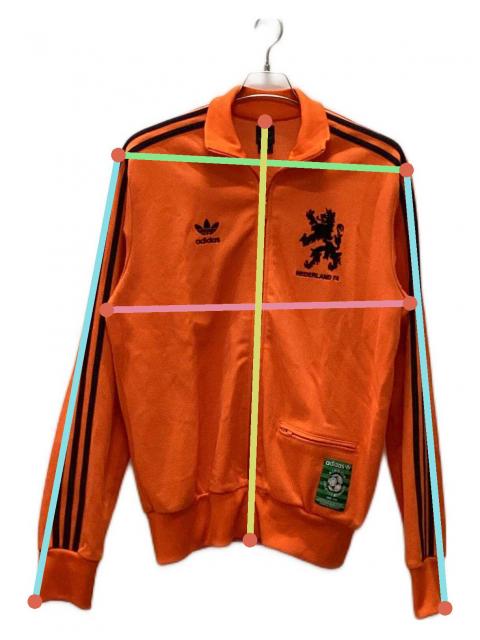 中古・古着通販】adidas (アディダス) トラックジャケット オレンジ