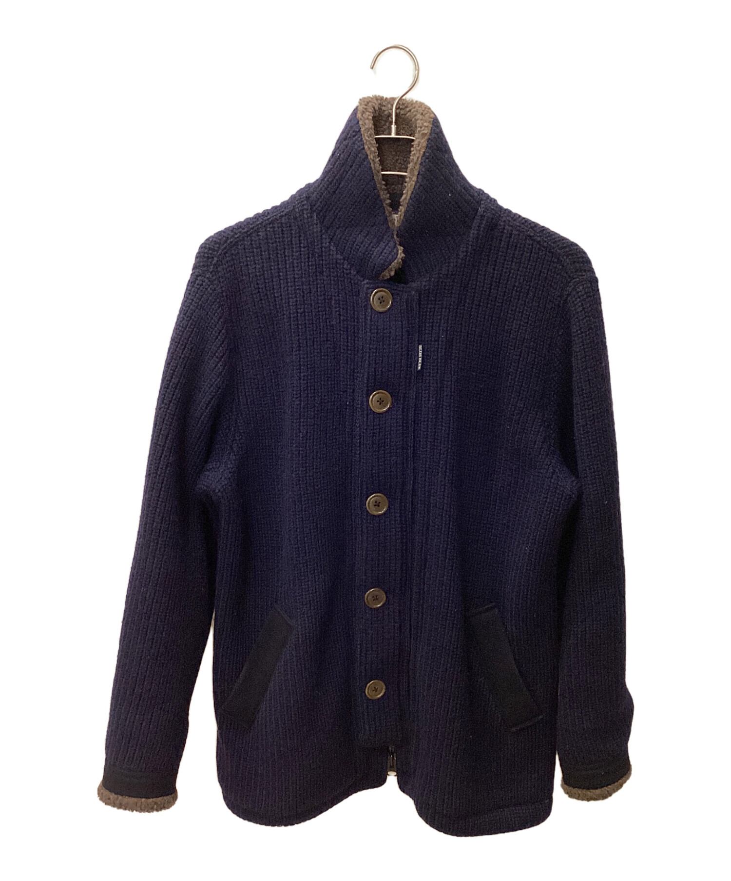 BLUE BLUE ブルーブルー ジャケット size3/ネイビー 圧縮ニット