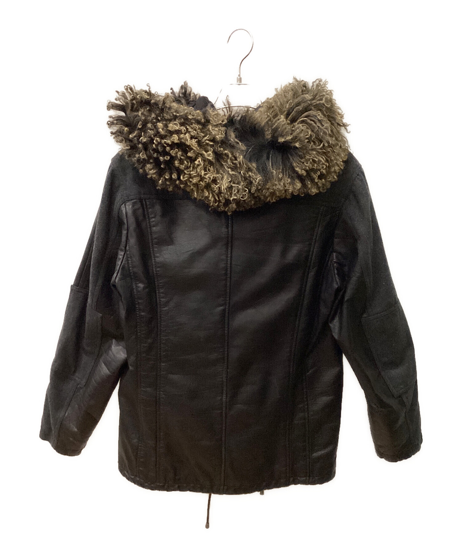 エンポリオアルマーニ☆ファーレザージャケット 中古・古着通販】EMPORIO ARMANI (エンポリオアルマーニ) ファー付き