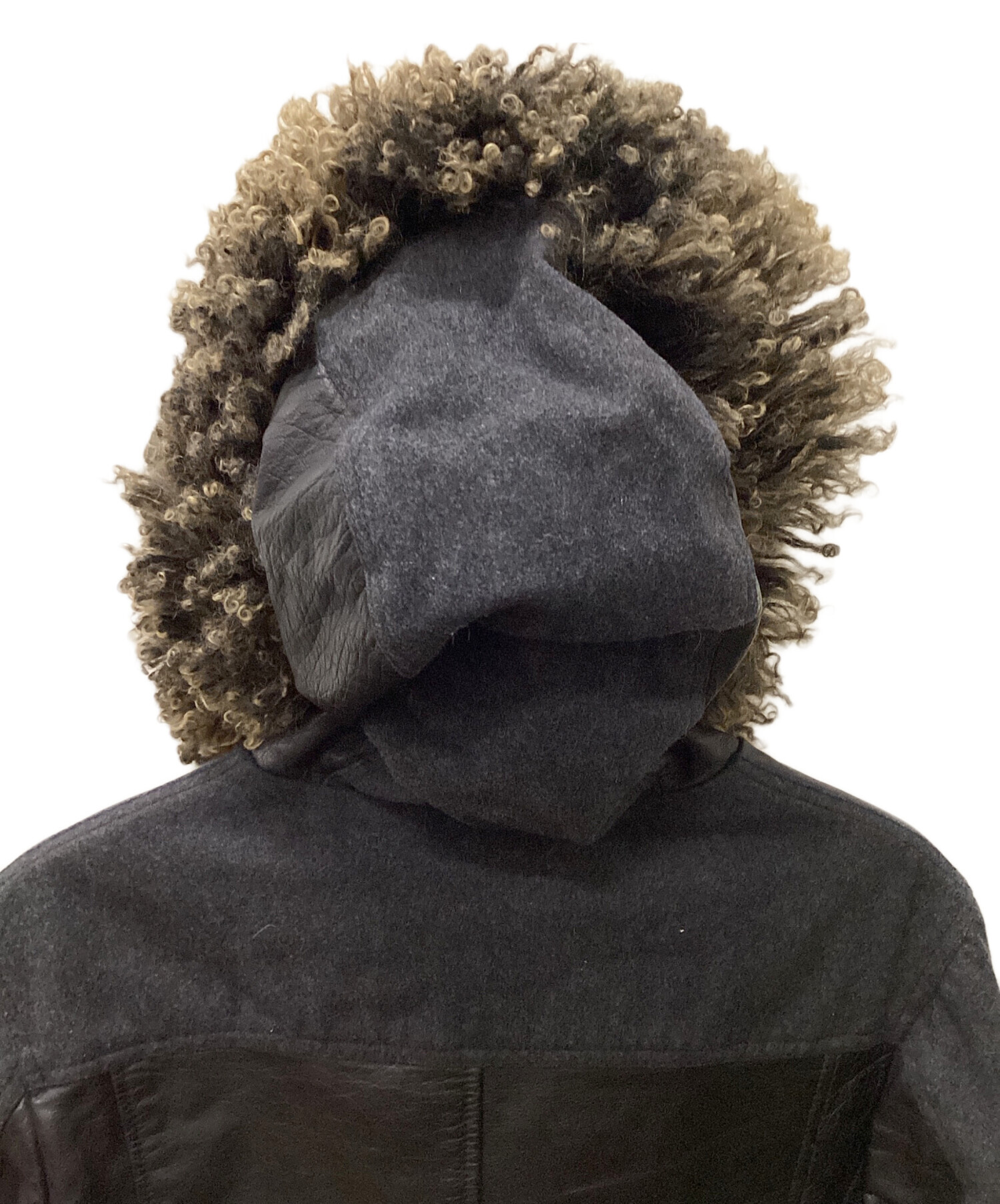 EMPORIO ARMANI エンポリオアルマーニ　ファーロングコート　未着用 中古・古着通販】EMPORIO ARMANI (エンポリオアルマーニ) ファー付き