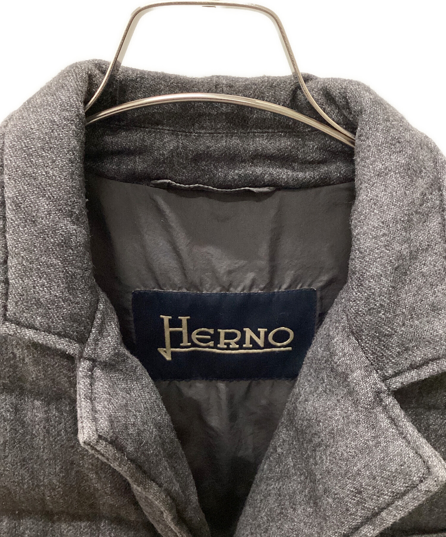中古・古着通販】HERNO (ヘルノ) ダウンジャケット グレー サイズ:44