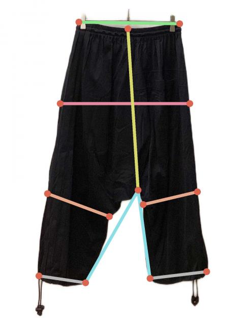 中古・古着通販】Y-3 (ワイスリー) Wide Sarouel Pants Logo cotton