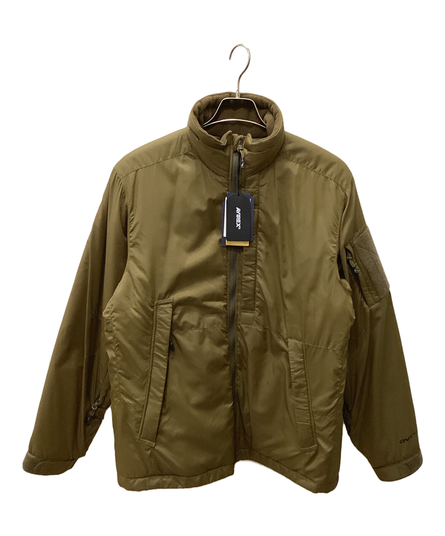 未使用【アヴィレックス】（M）キルティング ジャケット 中綿 カーキ 短丈 中古・古着通販】AVIREX (アヴィレックス) 中綿ジャケット カーキ