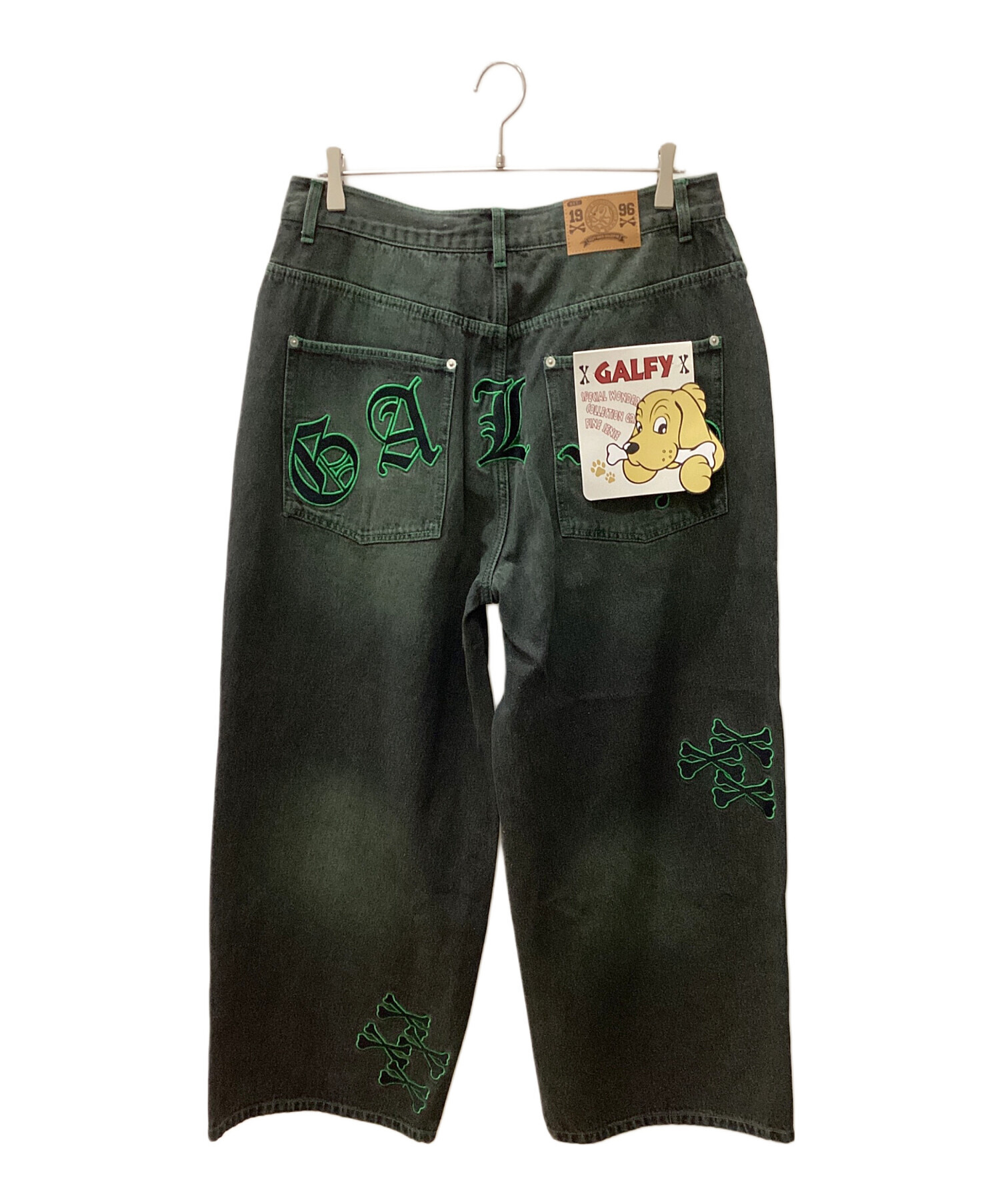 中古・古着通販】GALFY (ガルフィー) デニムパンツ ブラック サイズ 