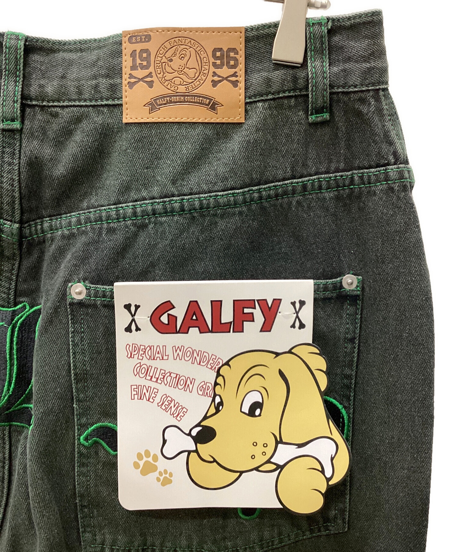 中古・古着通販】GALFY (ガルフィー) デニムパンツ ブラック サイズ 
