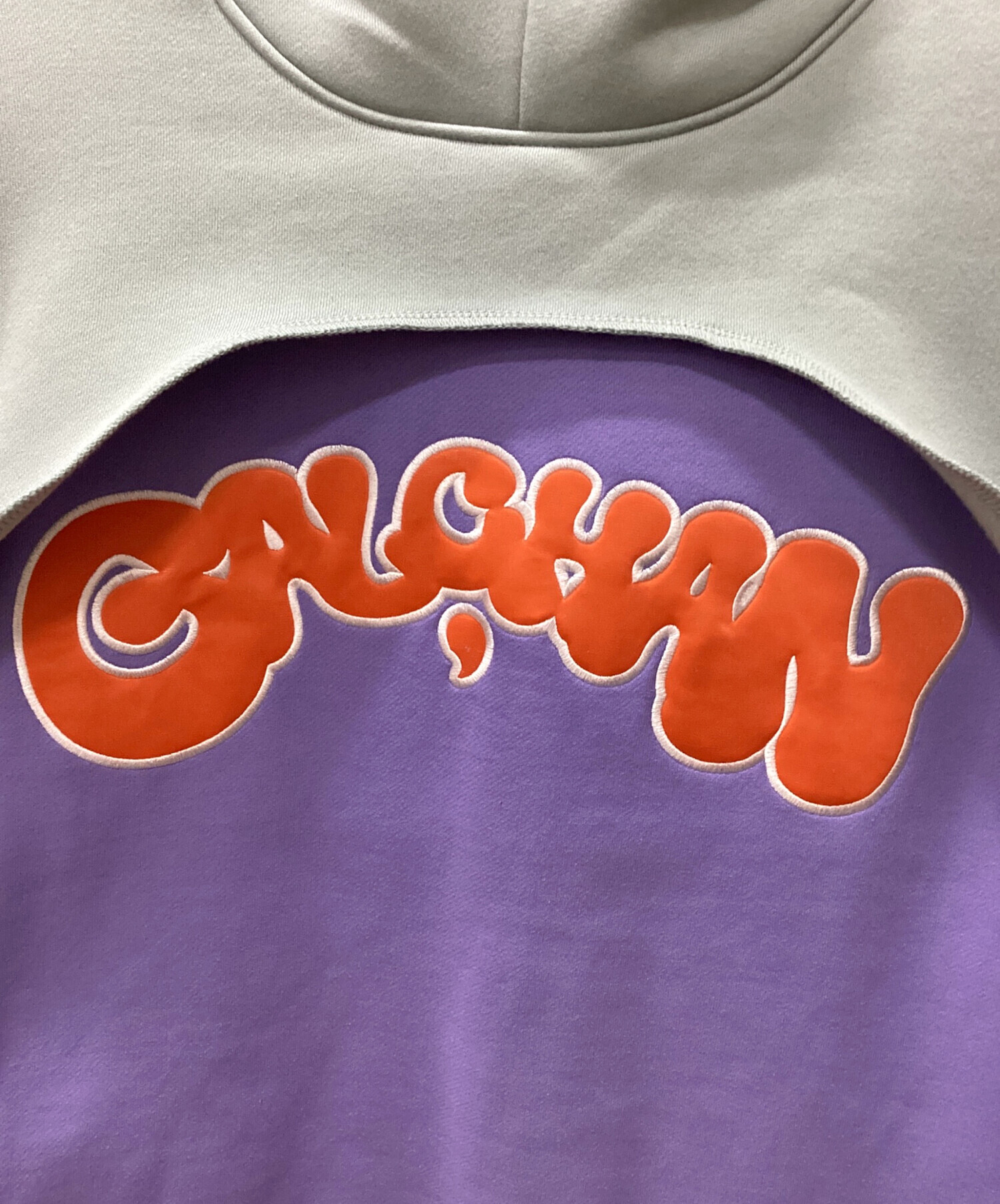 中古・古着通販】GALFY (ガルフィー) 半分パーカー ブルー サイズ:中型 
