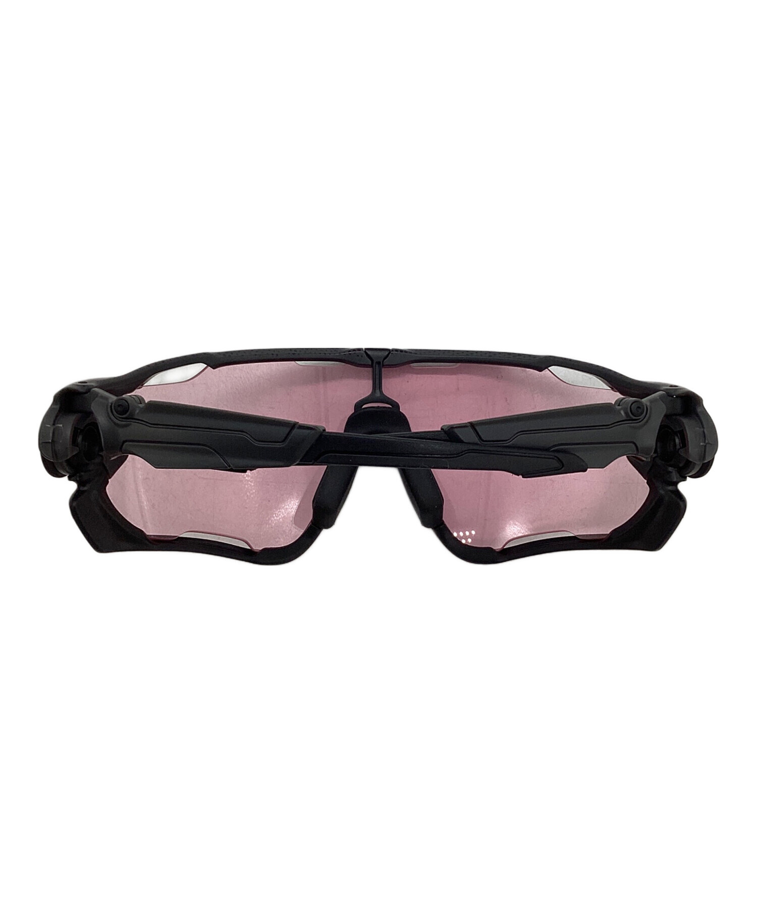 オークリー JAWBREAKER スポーツサングラス マットクリア/ピンク 中古・古着通販】OAKLEY (オークリー) JAWBREAKER ブラック×ピンク