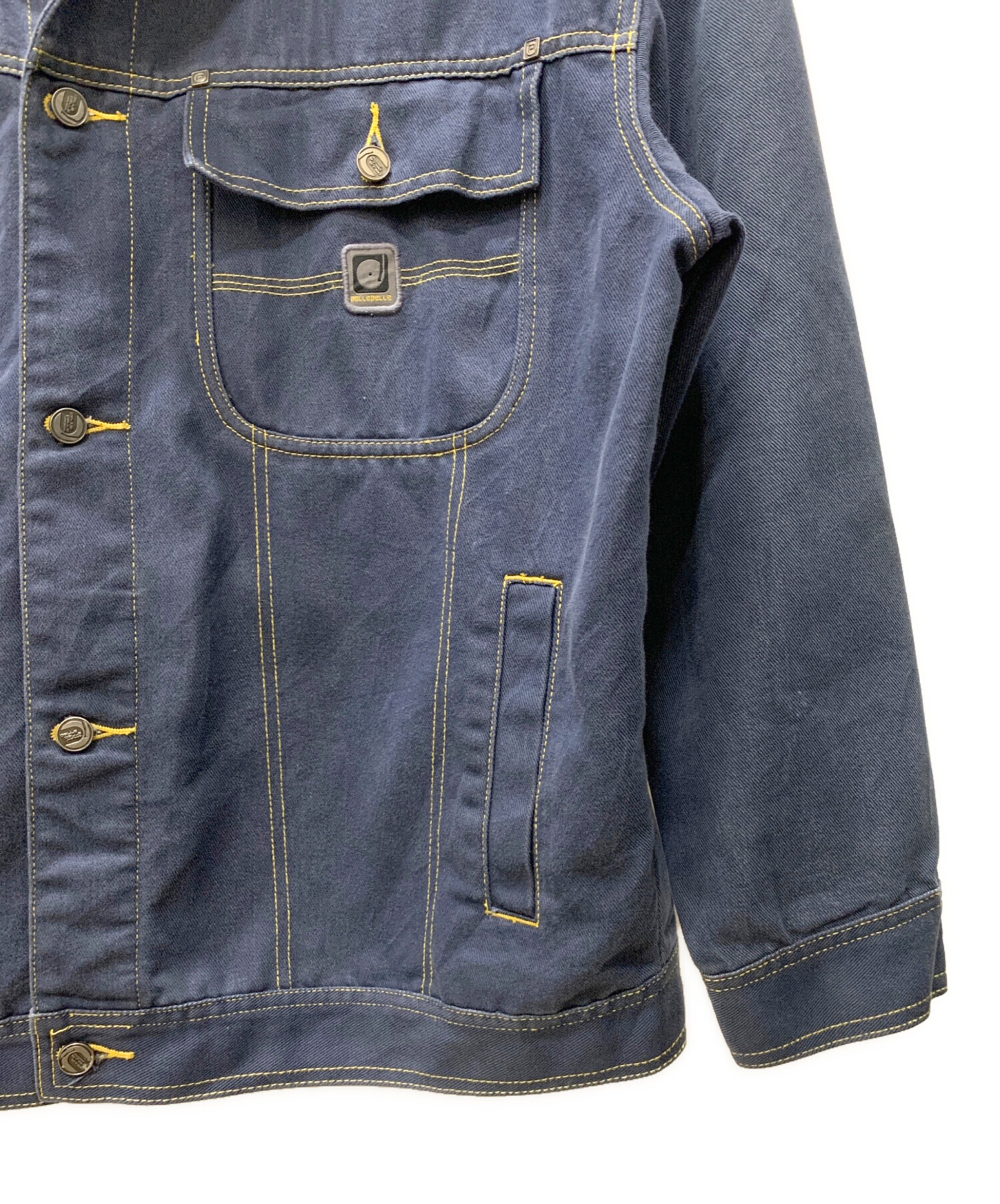 中古・古着通販】pellepelle (ペレペレ) デニムジャケット ネイビー