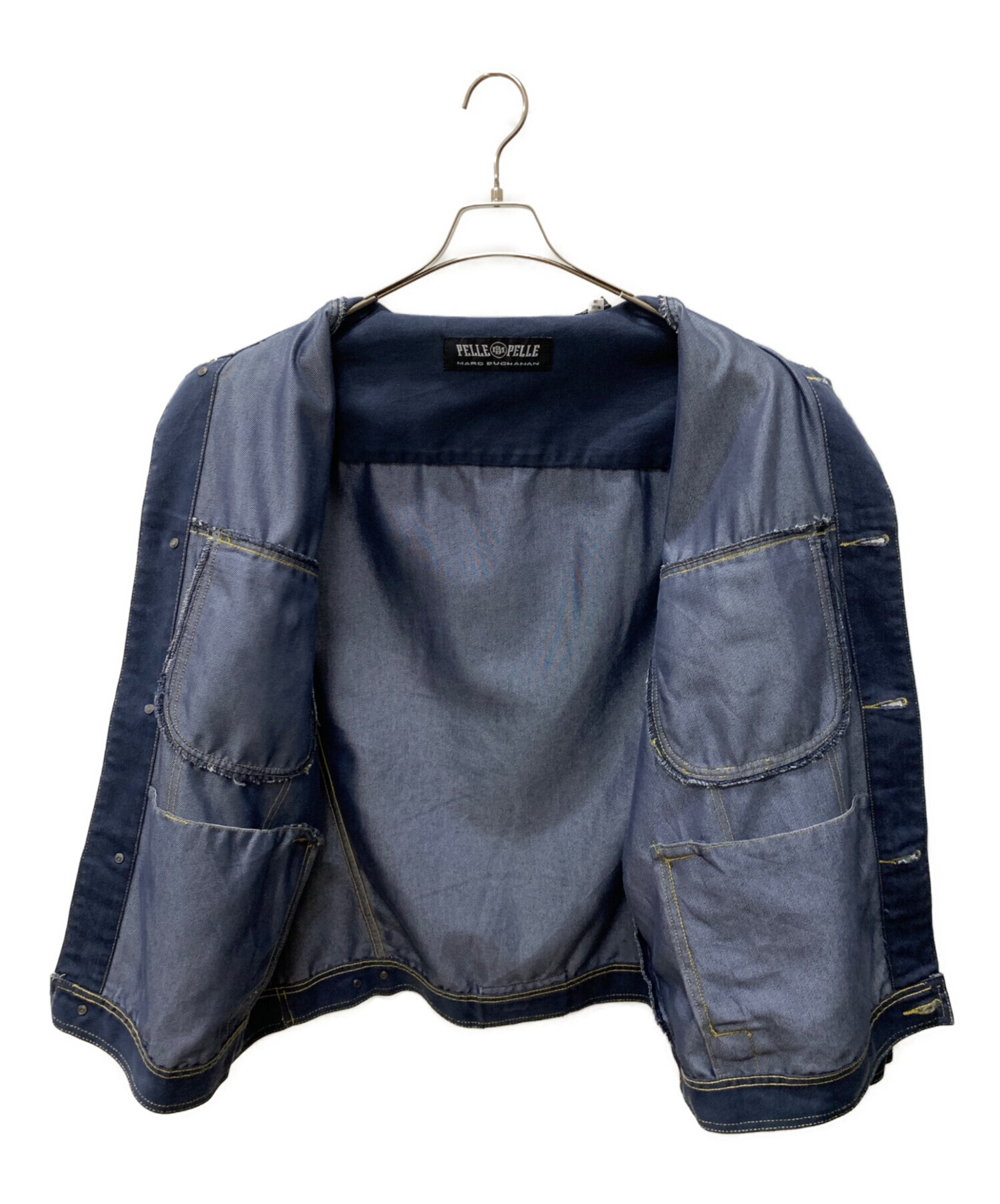 中古・古着通販】pellepelle (ペレペレ) デニムジャケット ネイビー