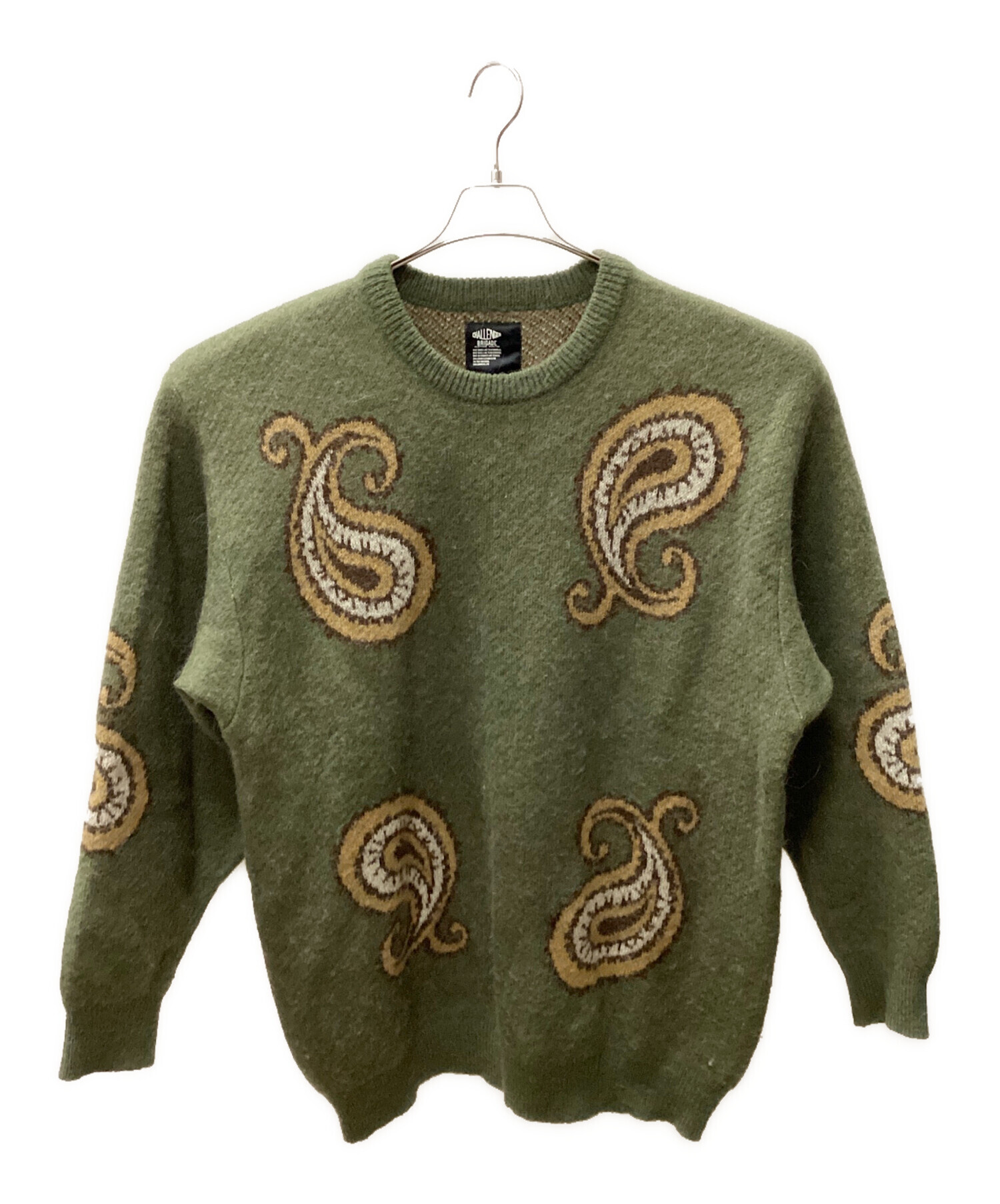 中古・古着通販】CHALLENGER (チャレンジャー) 厚手ニット グリーン